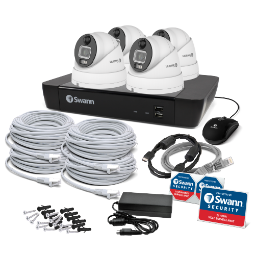 4 Dome Camera 8 Channel 12MP NVR Security System
