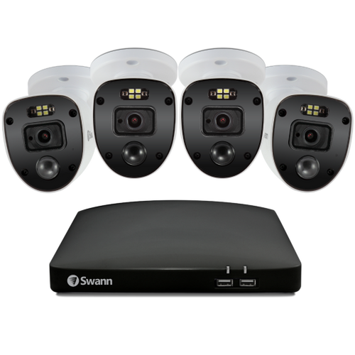 Home 4 Camera 4 Channel 1080p Full HD DVR Security System