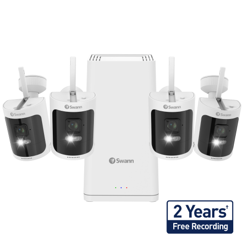 AllSecure650 2K Wireless Security Kit with 4 x Wire-Free Cameras & Power Hub | SWNVK-650KH4