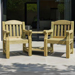 Emily Garden Love Seat | Companion Seat