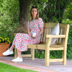 Emily 2 Seater Garden Bench (4ft)