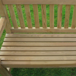 Emily 3 Seater Garden Bench (5ft) detail shot
