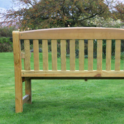 Emily 3 Seater Garden Bench (5ft) back