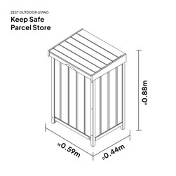 Dimensions of the Keep Safe Parcel Store