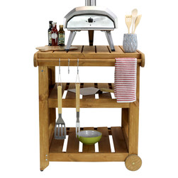 Garden BBQ Table by Zest - sides down