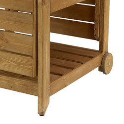 Garden BBQ Table by Zest - includes wheels