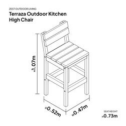 Terraza Outdoor Kitchen - High Chair