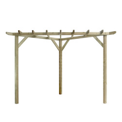 Ludlow Corner Pergola without backboards