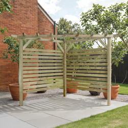 Ludlow Corner Pergola with backboards
