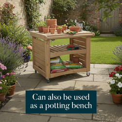 Grand Outdoor Cooking Station | Can also be used as a potting bench