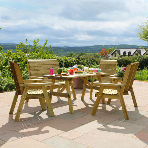 Freya 6 Seater Dining Set | Garden Dining Set
