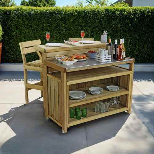 Terraza Outdoor Kitchen Island Set