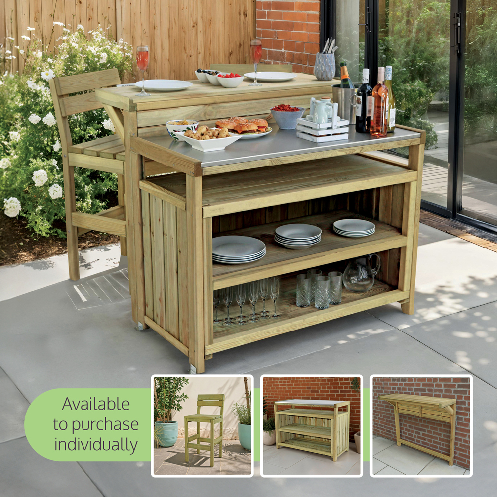 Terraza Outdoor Kitchen Island Set