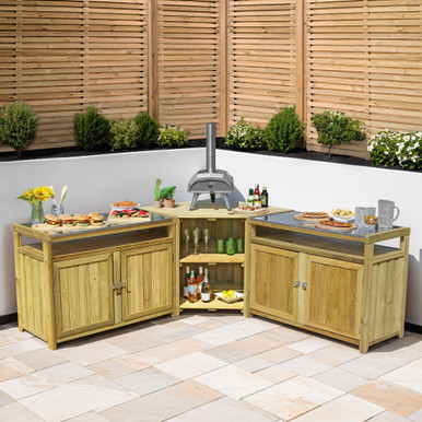 Terraza Outdoor Kitchen Range Set - Main Image