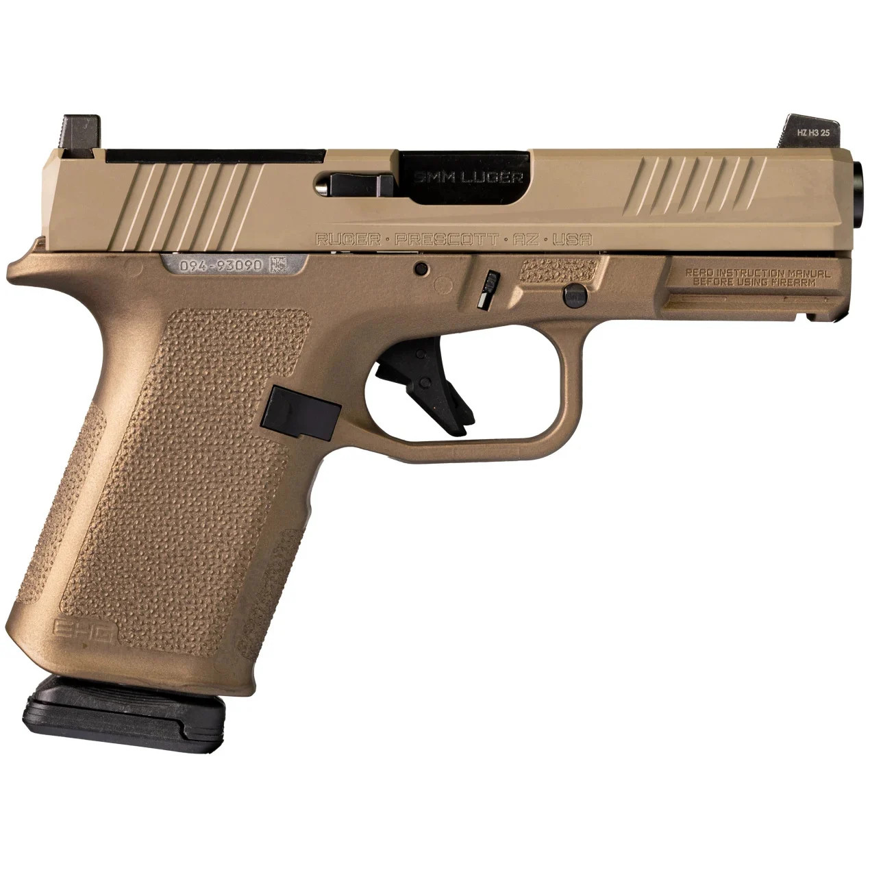 Ruger RXM — 9mm Luger Optics-Ready Pistol — FDE Slide / Bronze Frame