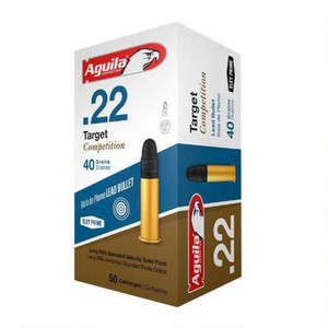 Aguila 1B222500 Target 22LR 40gr LRN 50 Rounds Aguila 1B222500 Target 22LR 40gr LRN 50 Rounds