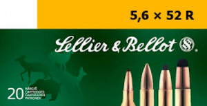 Sellier & Bellot 5.6x52R Ammunition 20 Rounds 70 Grain Sellier & Bellot 5.6x52R Ammunition 20 Rounds 70 Grain