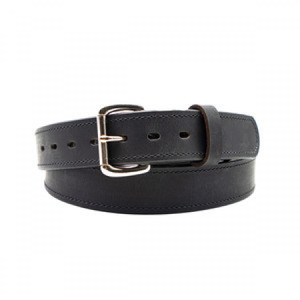 VERSACARRY DOUBLE PLY BELT SINGLE STITCH SIZE 44 BLACK