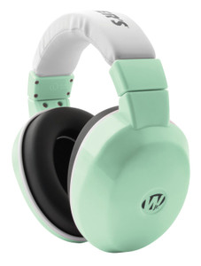 Walkers GWP-YM-MNT Youth Passive Muffs 24 dB Over the Head Mint Green Ear Cups w/White Band Walkers GWP-YM-MNT Youth Passive Muffs 24 dB Over the Head Mint Green Ear Cups w/White Band