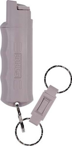 Sabre Pepper Spray Red Pepper UV Dye 25 Bursts Effective Distance 10 ft 0.50 oz Dusk Purple Includes Key Ring