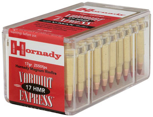 Hornady 83170 Varmint Express  17 HMR 17 gr V-Max 50 Bx/ 40 Cs Hornady 83170 Varmint Express  17 HMR 17 gr V-Max 50 Bx/ 40 Cs