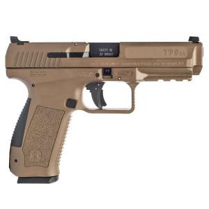 Canik TP9SA Mod.2 9mm Luger 18+1 4.46" Black Match Grade Barrel, Flat Dark Earth Serrated Steel Slide & Polymer Frame w/Picatinny Rail, Black Interchangeable Backstrap Grip Canik TP9SA Mod.2 9mm Luger 18+1 4.46" Black Match Grade Barrel, Flat Dark Earth Serrated Steel Slide & Polymer Frame w/Picatinny Rail, Black Interchangeable Backstrap Grip