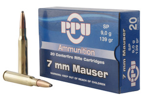 PPU 7MM MAUSER 139 GR SP 20 RD PPU 7MM MAUSER 139 GR SP 20 RD