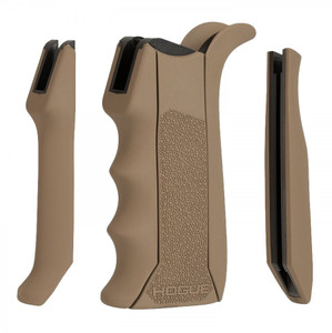 Hogue Modular Overmolded Flat Dark Earth Rubber Pistol Grip with Finger Grooves Fits AR-15/M16 Hogue Modular Overmolded Flat Dark Earth Rubber Pistol Grip with Finger Grooves Fits AR-15/M16