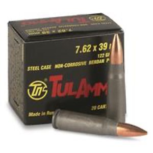 TULA 7.62x39 122gr FMJ 20RDS TULA 7.62x39 122gr FMJ 20RDS