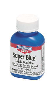 Birchwood Casey Super Blue Cold Blue Liquid 3 oz – High-Polished Steel & Hardened Metal Blueing Solution