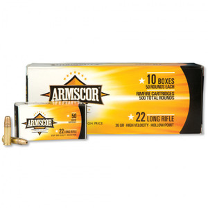 Armscor USA .22 LR  36gr HP 500 Rounds