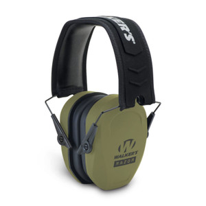Walker's GWPRSMPASODG Razor Slim Passive Muff 27 dB Over the Head OD Green/Black Polymer