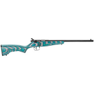 Savage Rascal Minimalist 22 LR 1 16.13" Gray & Teal Hybrid Laminate Stock Blued Right Hand Savage Rascal Minimalist 22 LR 1 16.13" Gray & Teal Hybrid Laminate Stock Blued Right Hand