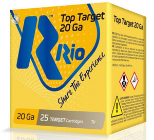 RIO Ammunition Top Target 20 Ga, 2 3/4", 7/8oz, 7.5 Shot, 250 Round Case