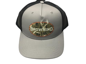 Browning Hat Davenport Gray Mesh Back OSFA