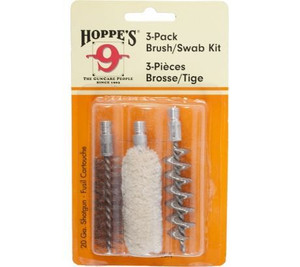 Hoppe 3-Pack Brush/Swab Kit - 20 Gauge