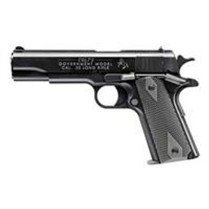 Walther Arms 1911 Colt Government A1 22 LR 12+1, 5" Black Steel Barrel, Matte Black Tenifer Serrated Slide, Black Aluminum Frame w/Beavertail, Black Checkered Polymer Grip, Manual Thumb/Grip Safety