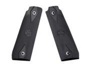 Hogue Ruger 22/45 MKIV Rubber Grip Panels - Checkered W/ Diamonds Black
