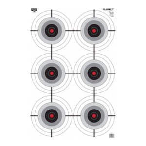 Birchwood Casey EZE-Scorer 6-Bullseye Paper Target 23" x 35" Birchwood Casey EZE-Scorer 6-Bullseye Paper Target 23" x 35"