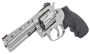 Colt King Cobra Target 22 LR 10rd 6" Stainless Steel Barrel, Cylinder & Frame, Black Hogue Overmolded Grips Colt King Cobra Target 22 LR 10rd 6" Stainless Steel Barrel, Cylinder & Frame, Black Hogue Overmolded Grips