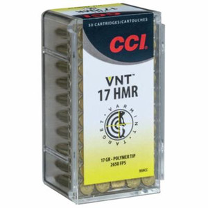 CCI .17HMR Ammo 17 Grain VNT Rimfire 125 Rounds