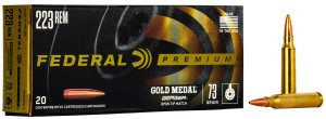 Federal Gold Medal Berger .223 Remington Ammunition 20 Rounds 73 Grain Berger Hollow Point Boat Tail Federal Gold Medal Berger .223 Remington Ammunition 20 Rounds 73 Grain Berger Hollow Point Boat Tail