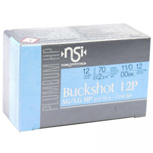 Nobel Sport LE Buckshot 12 Gauge Ammo 2-3/4" 00 Buckshot 12 Pellets