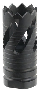 TacFire Thread Crown Muzzle Brake Black Oxide Steel with 5/8"-24 tpi Threads & 2.05" OAL for 308 Win AR-10