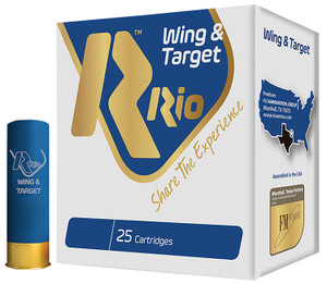 Rio Ammunition WT2875 Wing & Target 12Gauge 2.75" 1oz 7.5Shot Rio Ammunition WT2875 Wing & Target 12Gauge 2.75" 1oz 7.5Shot
