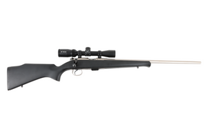 CZ 452 Stainless .22 LR Bolt-Action Rifle with Synthetic Stock & Vortex Crossfire 2-7x32 Scope—Very Good, No Box