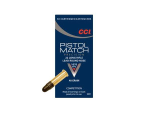 CCI Pistol Match .22LR 40gr LRN 50 Rounds CCI Pistol Match .22LR 40gr LRN 50 Rounds