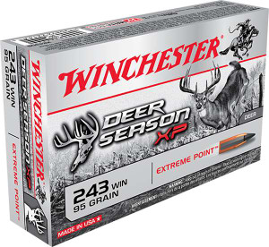 Winchester Deer Season XP .243 Win 95gr Extreme Point Polymer Tip 20 Rounds Winchester Deer Season XP .243 Win 95gr Extreme Point Polymer Tip 20 Rounds