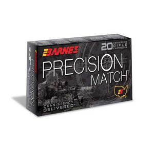 Barnes Bullets Precision Match 338 Lapua Mag 300 gr 2600 fps Open Tip Match Boat-Tail 20 Bx/10 Cs Barnes Bullets Precision Match 338 Lapua Mag 300 gr 2600 fps Open Tip Match Boat-Tail 20 Bx/10 Cs