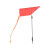 Mtm  Wind Reader Shooting Range Flag Orange W/flag and Stake